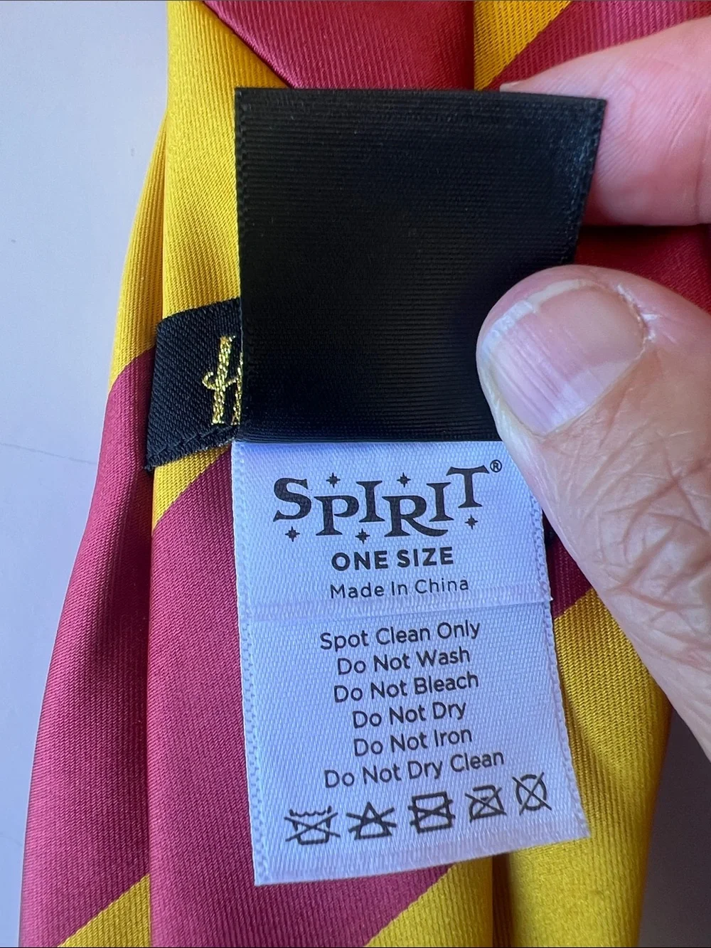 Spirit Harry Potter Tie - Maroon & Mustard Diagonal Stripes